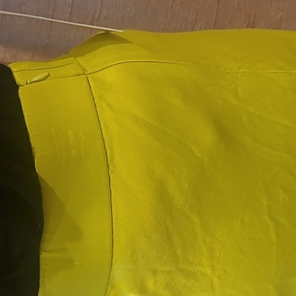 ZARA lime green midi skirt szL - Picture 4 of 5